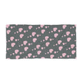 Pink Hearts Beach Towel - Luxurious Custom Design - DipaliZ