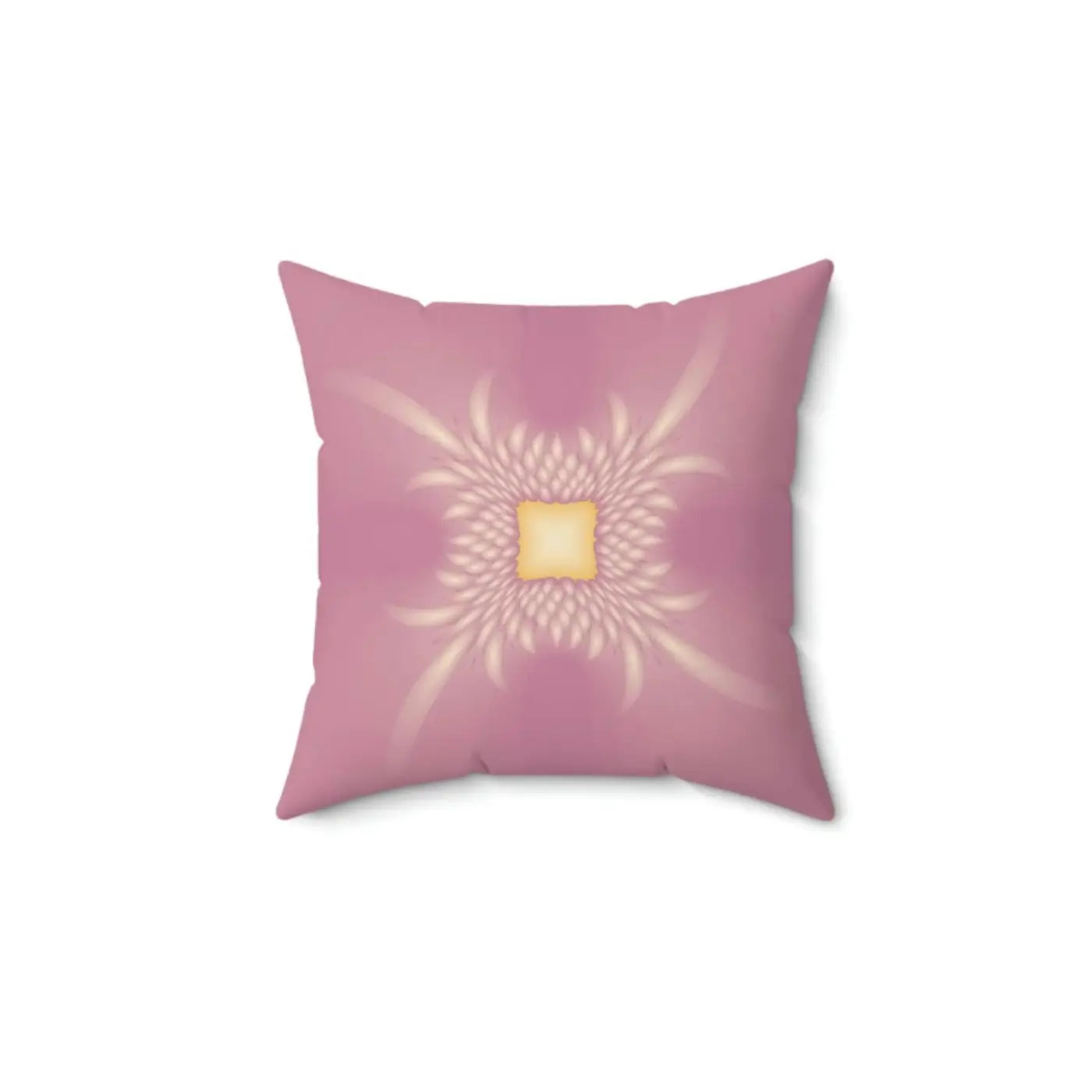 Vibrant Pink Polyester Throw Pillow - Double Sided Print - DipaliZ