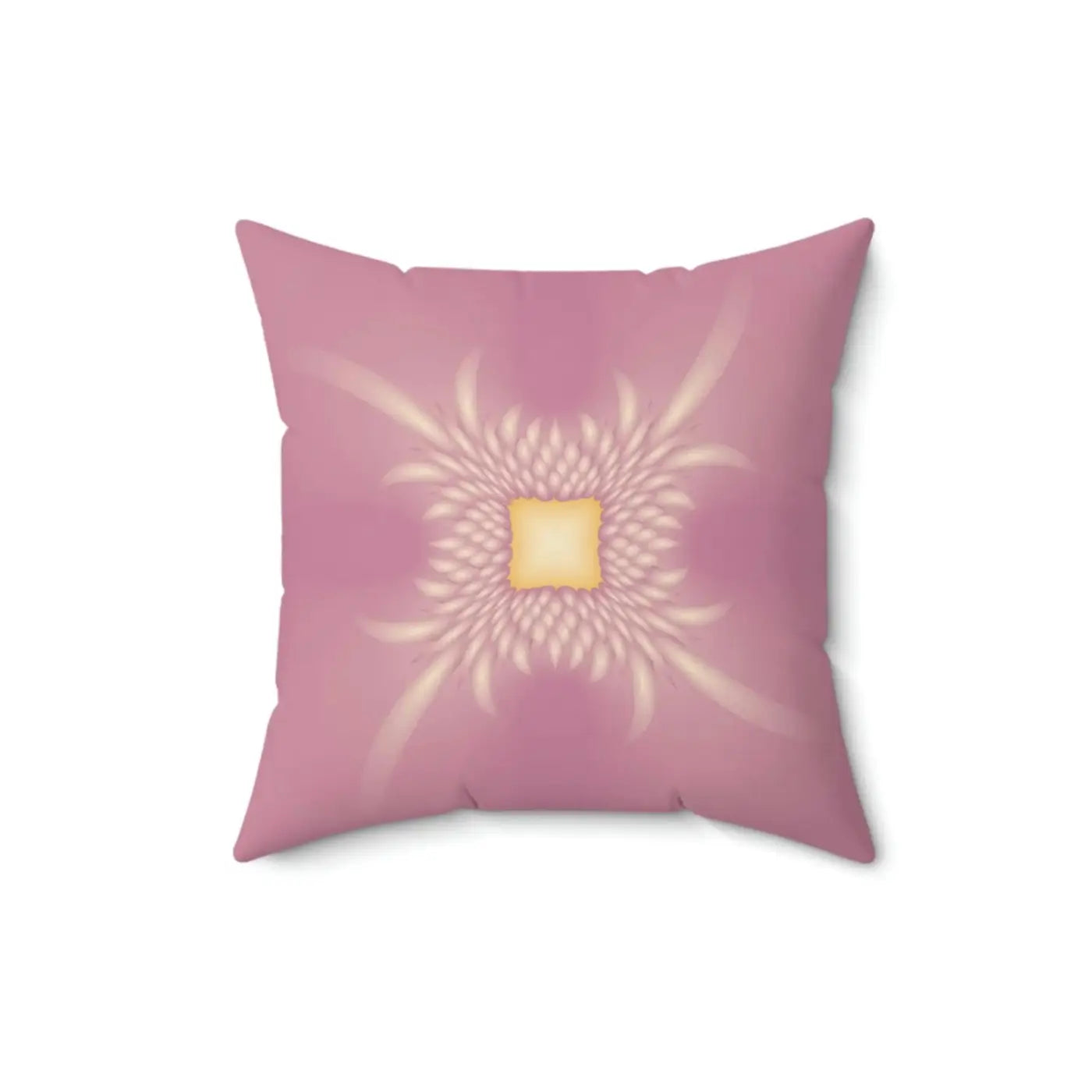 Vibrant Pink Polyester Throw Pillow - Double Sided Print - DipaliZ