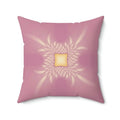 Vibrant Pink Polyester Throw Pillow - Double Sided Print - DipaliZ