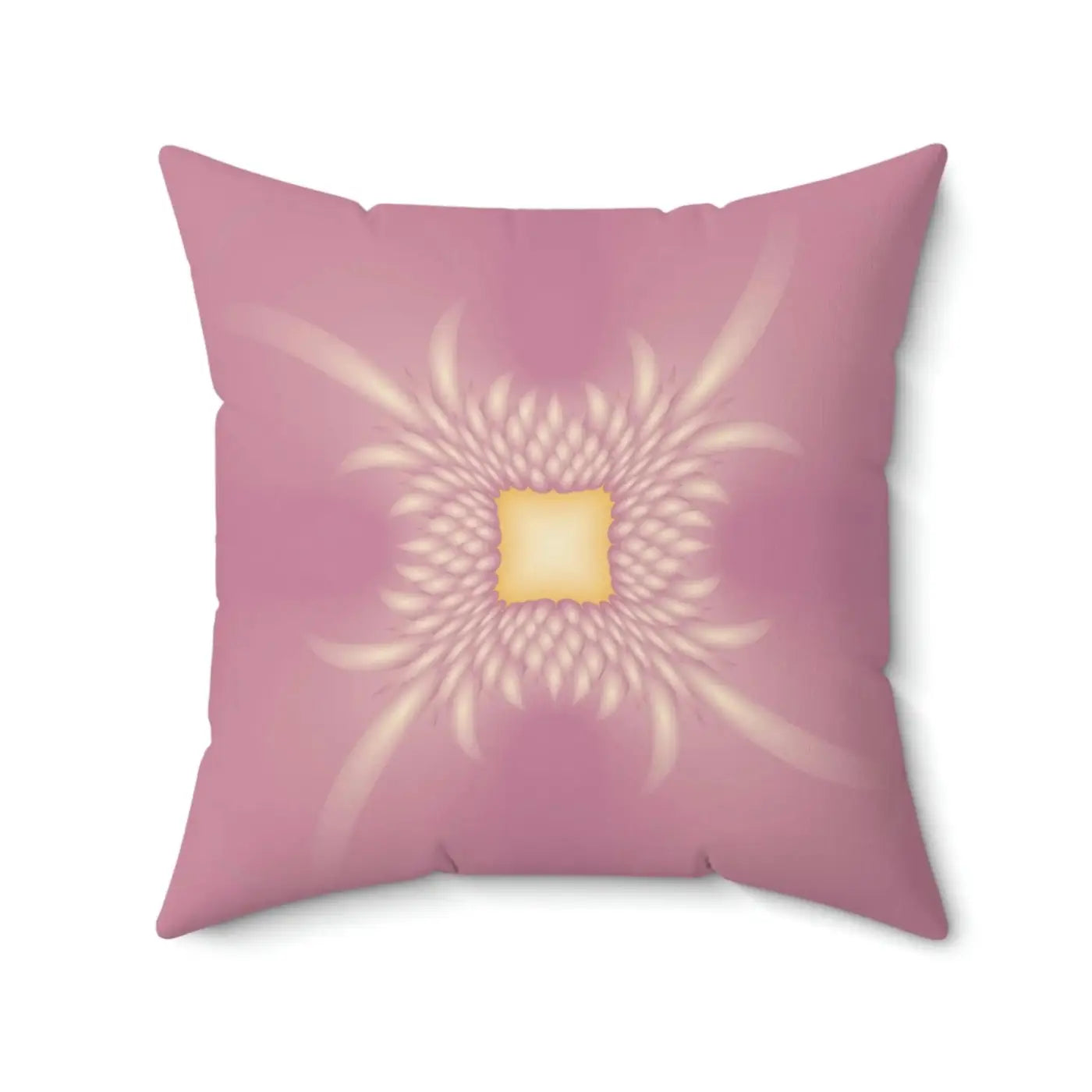 Vibrant Pink Polyester Throw Pillow - Double Sided Print - DipaliZ