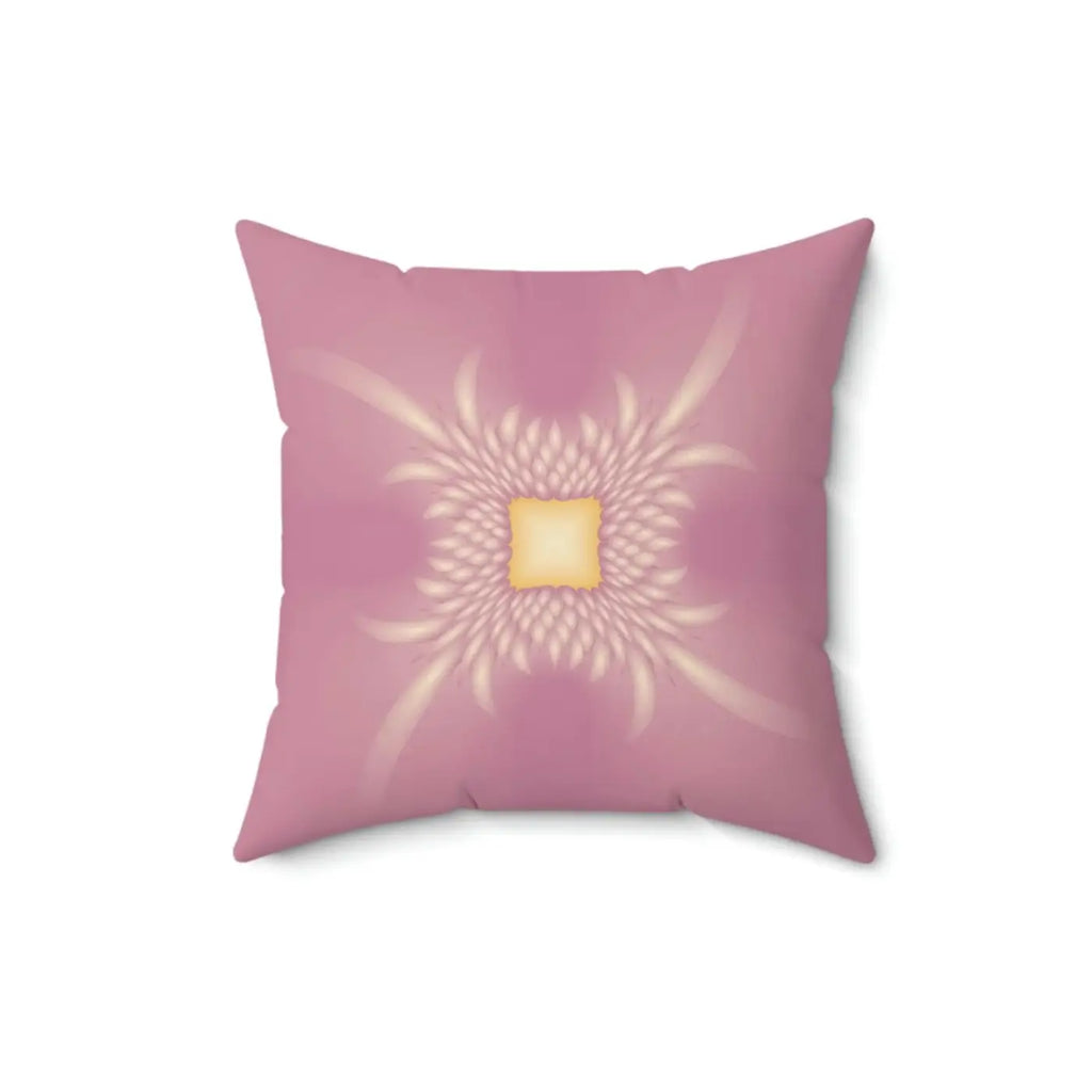 Vibrant Pink Polyester Throw Pillow - Double Sided Print - DipaliZ