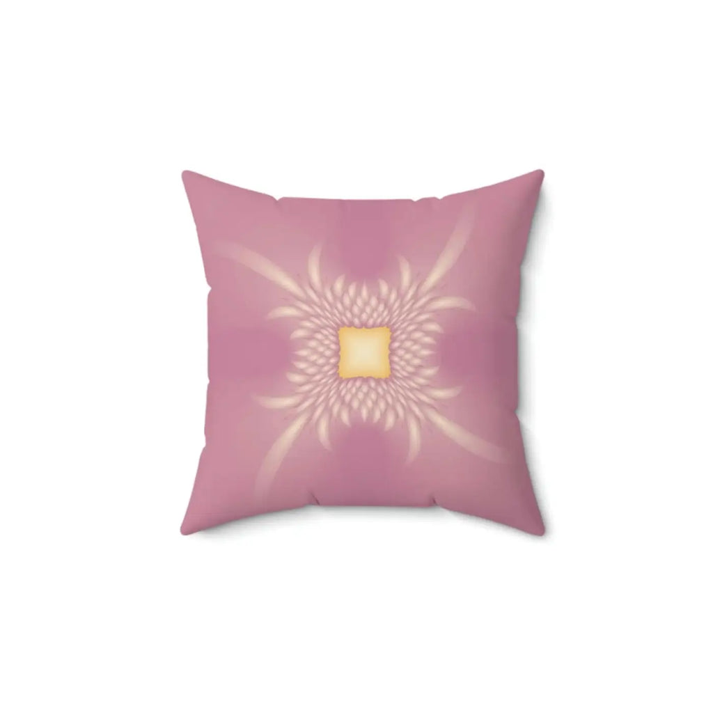 Vibrant Pink Polyester Throw Pillow - Double Sided Print - DipaliZ
