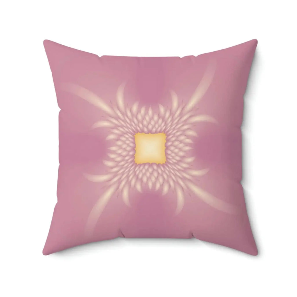 Vibrant Pink Polyester Throw Pillow - Double Sided Print - DipaliZ