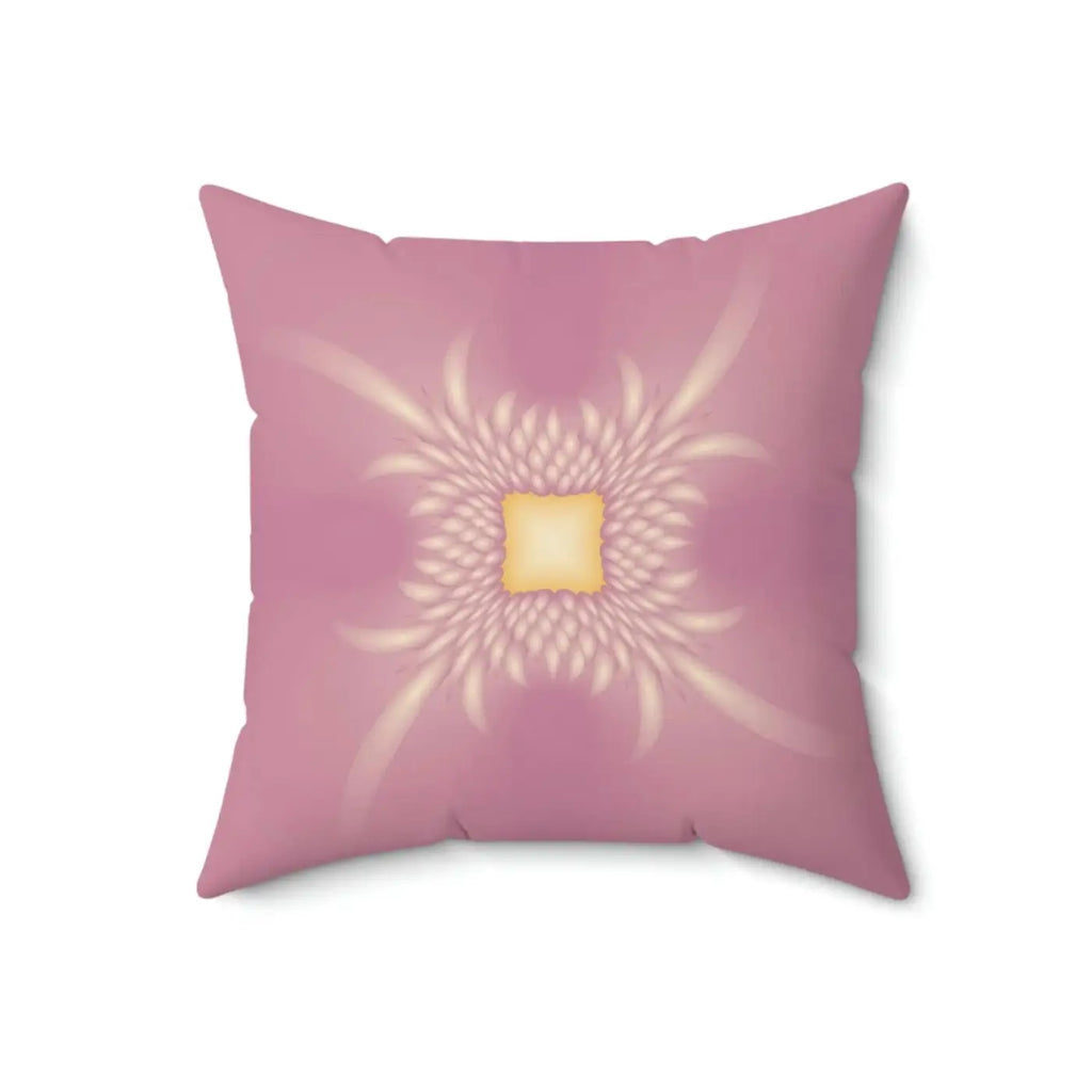 Vibrant Pink Polyester Throw Pillow - Double Sided Print - DipaliZ
