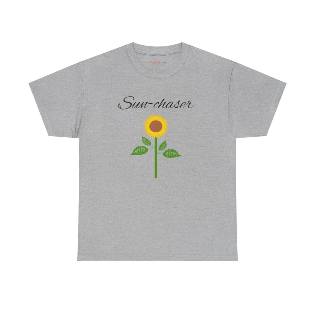 Sunflower T-Shirt - Hand-Drawn Cotton Gift for Her - DipaliZ