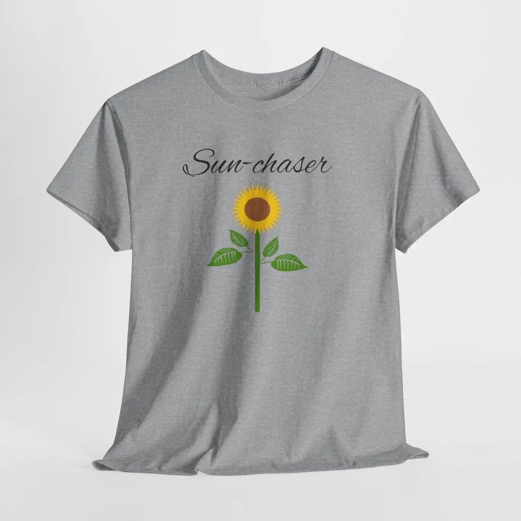 Sunflower T-Shirt - Hand-Drawn Cotton Gift for Her - DipaliZ