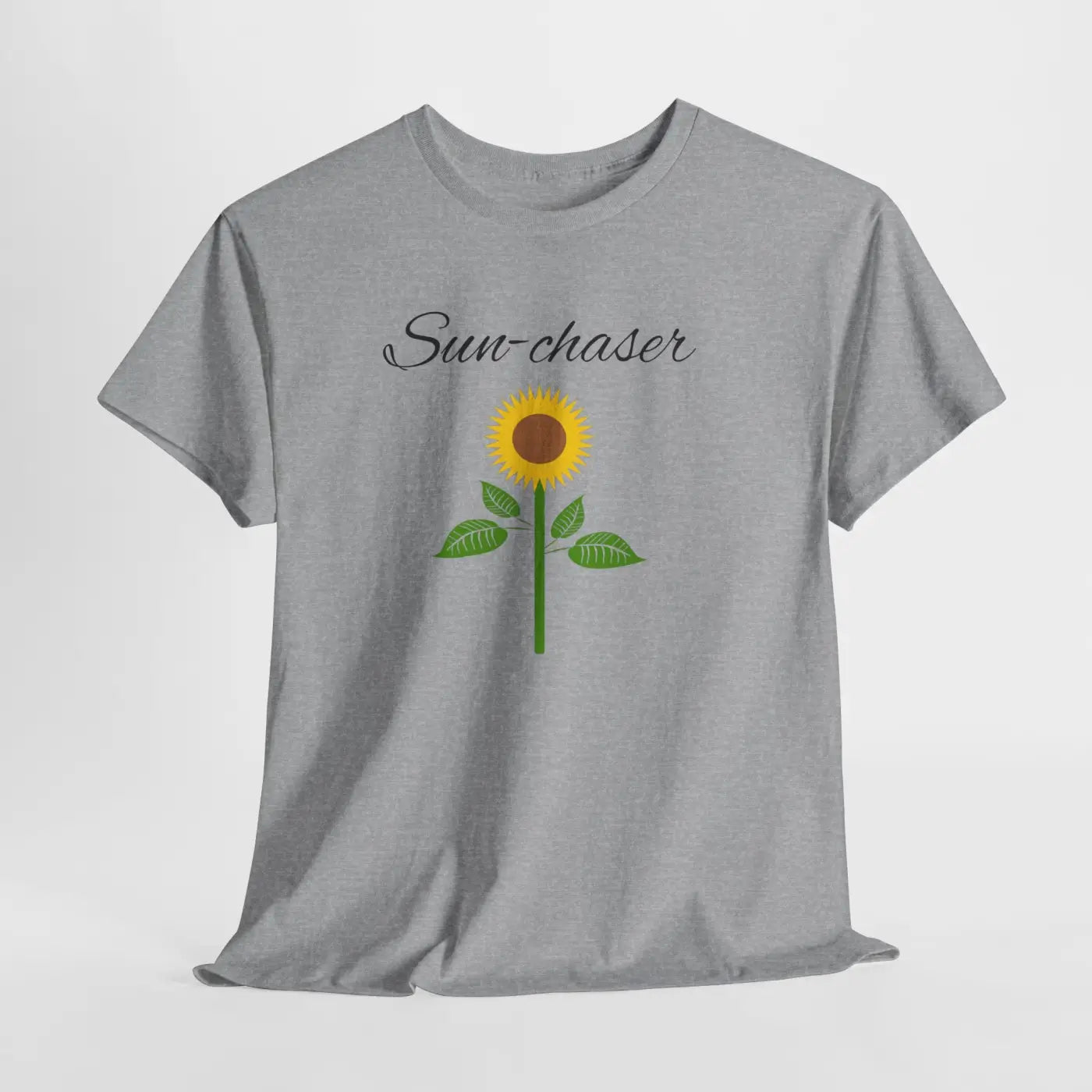 Sunflower T-Shirt - Hand-Drawn Cotton Gift for Her - DipaliZ