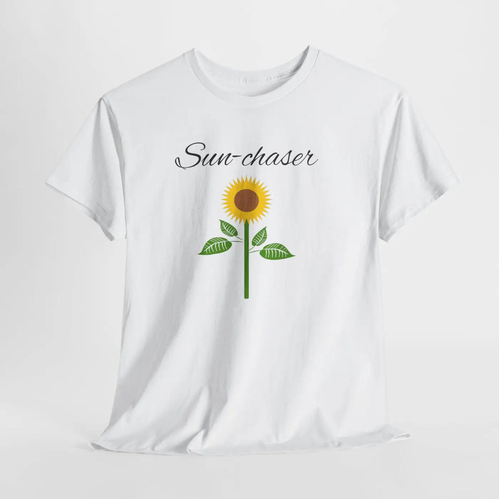 Sunflower T-Shirt - Hand-Drawn Cotton Gift for Her - DipaliZ