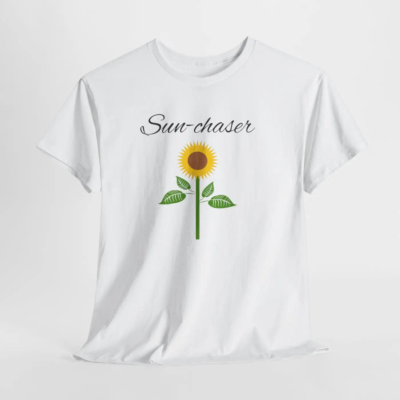 Sunflower T-Shirt - Hand-Drawn Cotton Gift for Her - DipaliZ