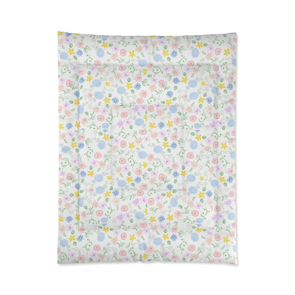 Pretty Nature Print Comforter - Cozy Warm Bedding - DipaliZ
