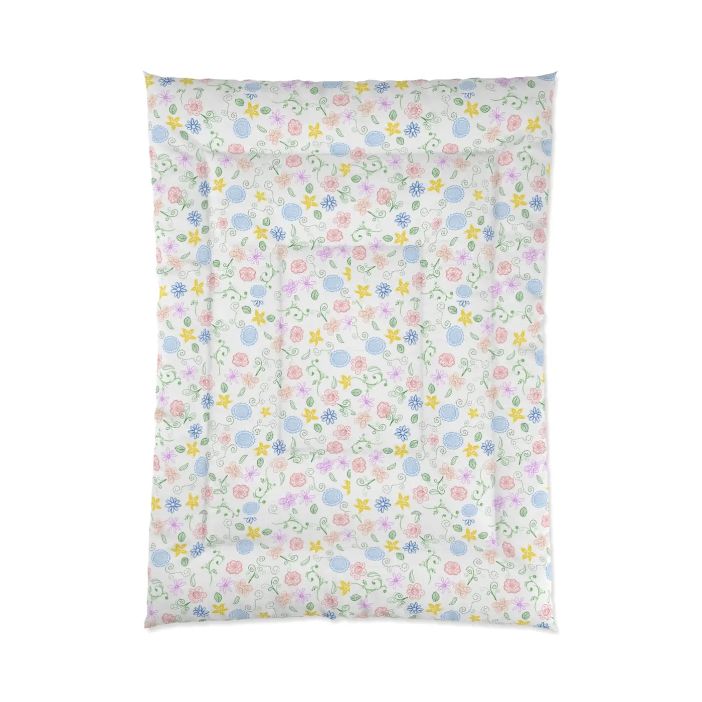 Pretty Nature Print Comforter - Cozy Warm Bedding - DipaliZ