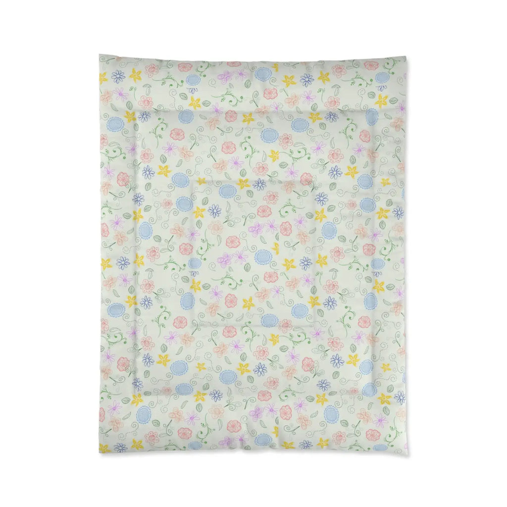 Pretty Nature Print Comforter - Fresh Bedroom Retreat - DipaliZ
