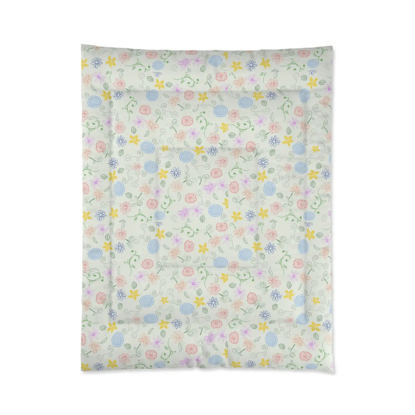 Pretty Nature Print Comforter - Fresh Bedroom Retreat - DipaliZ