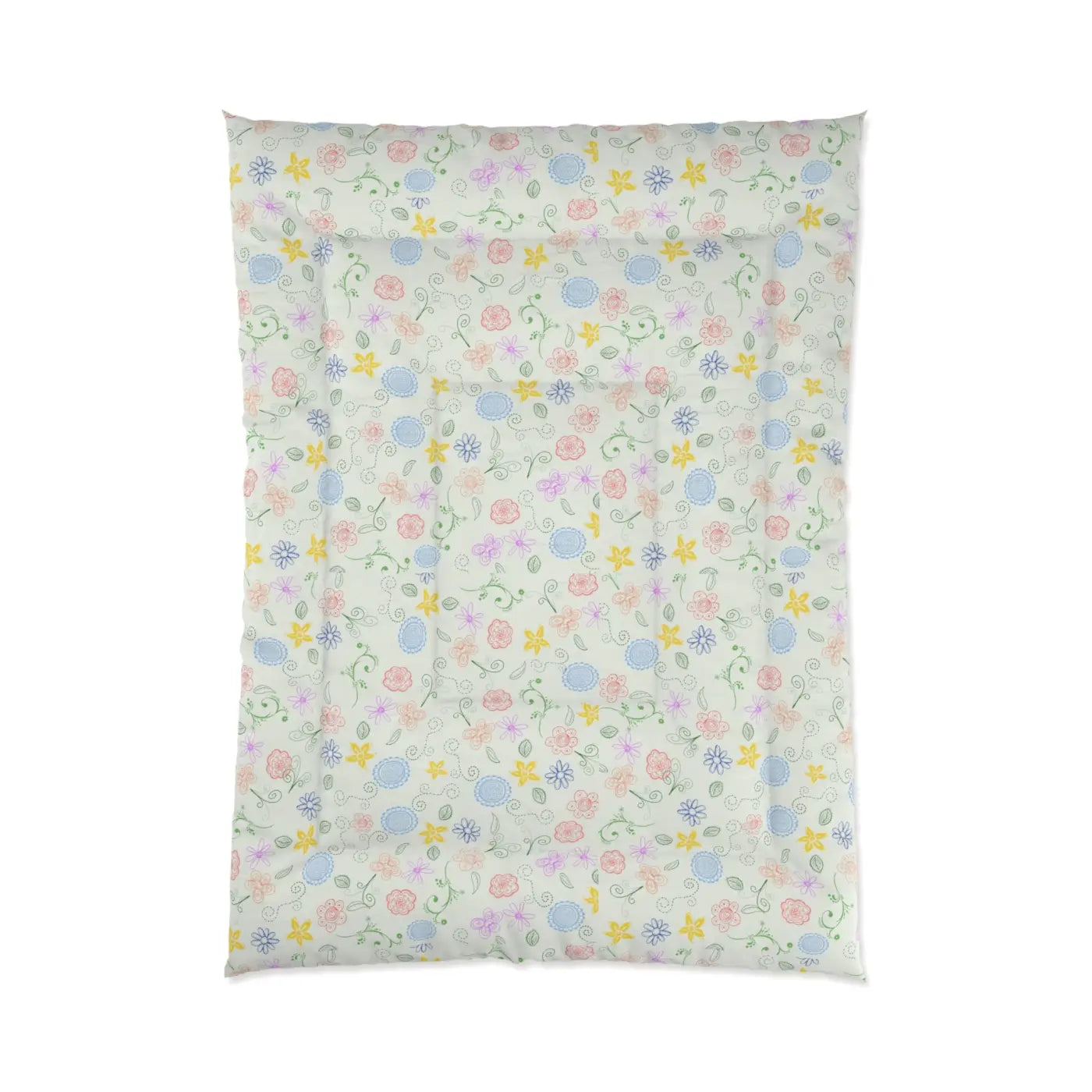 Pretty Nature Print Comforter - Fresh Bedroom Retreat - DipaliZ