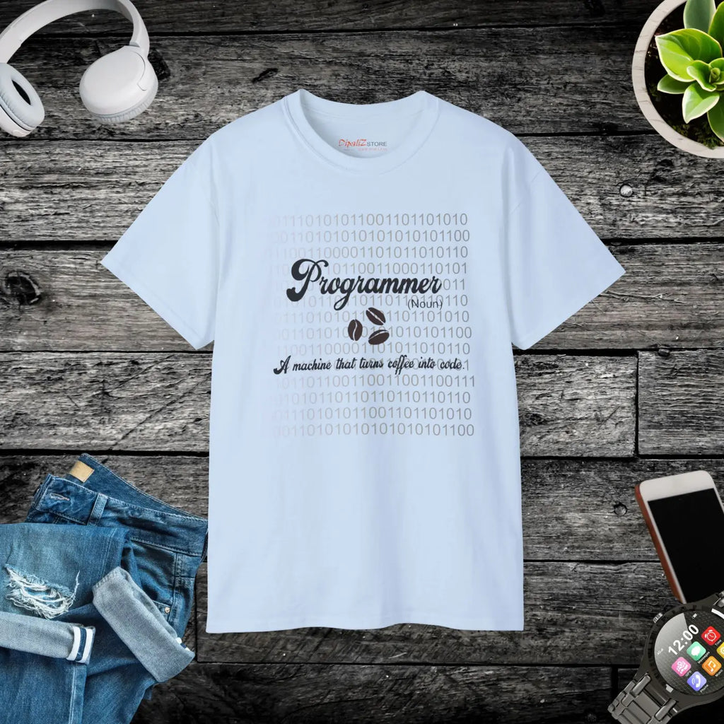 Coffee and Coding Tee - Ultra Cotton Comfort - DipaliZ