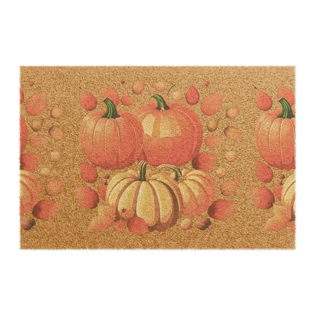 Autumn Leaves Door Mat - Tufted Coir Coconut Fiber - DipaliZ