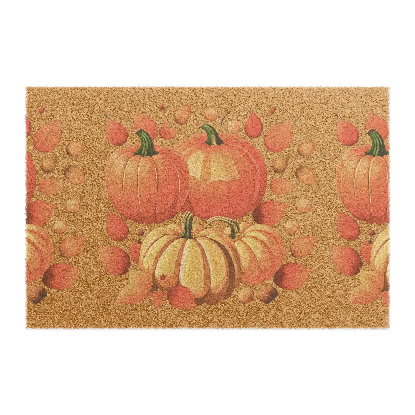 Autumn Leaves Door Mat - Tufted Coir Coconut Fiber - DipaliZ