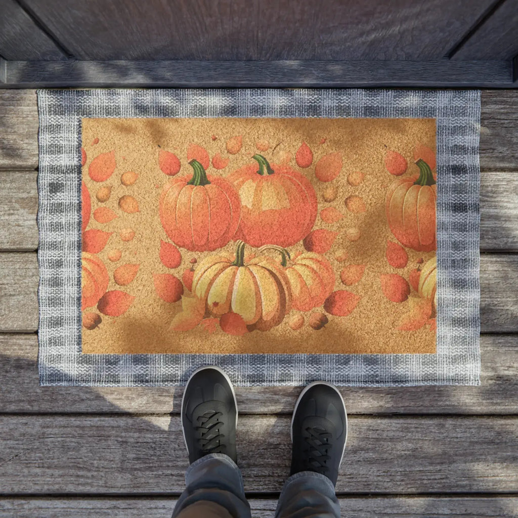 Autumn Leaves Door Mat - Tufted Coir Coconut Fiber - DipaliZ