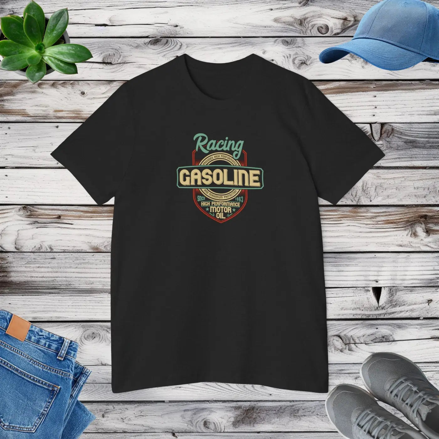 Racing Gasoline Tee - Unisex Cotton Short Sleeve - DipaliZ