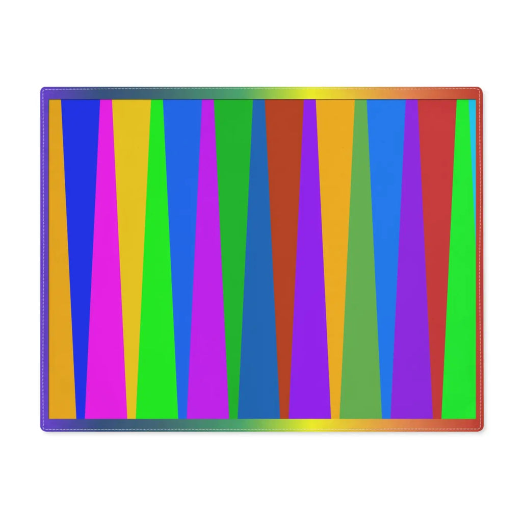 Rainbow Stripes Placemats - Colorful Cloth Table Decor - DipaliZ