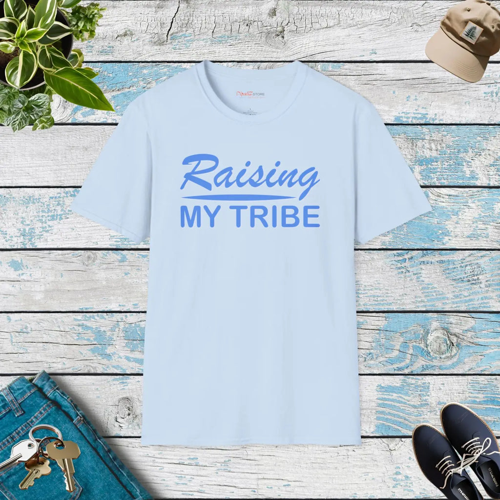 Raising My Tribe Cotton Tee - Softstyle Comfort - DipaliZ