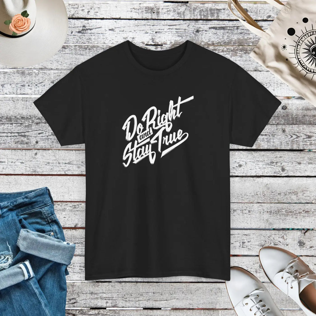 Stay True Typography T-Shirt - Unisex Cotton Tee - DipaliZ