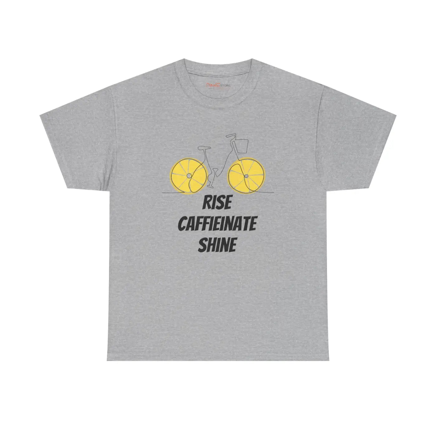 Bicycle Tee - Rise Caffeinate Shine Heavy Cotton - DipaliZ