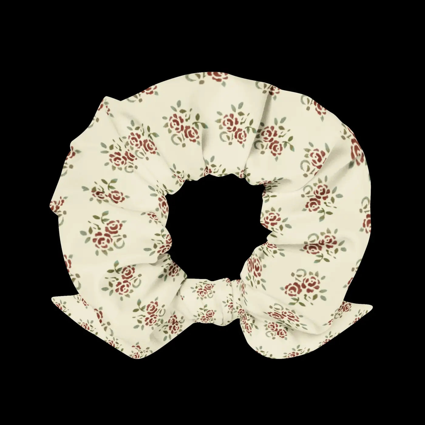 Recycled Scrunchie - Rose Flowers One Size - DipaliZ
