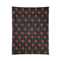 Black Comforter - Rose Weaved Background Design - DipaliZ