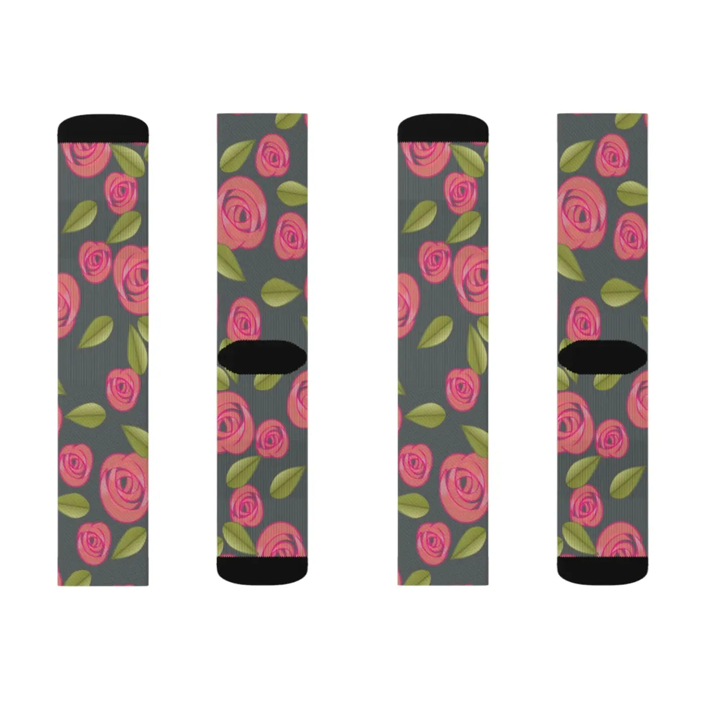 Sublimation Socks - Vibrant Swirl Design for Women - DipaliZ