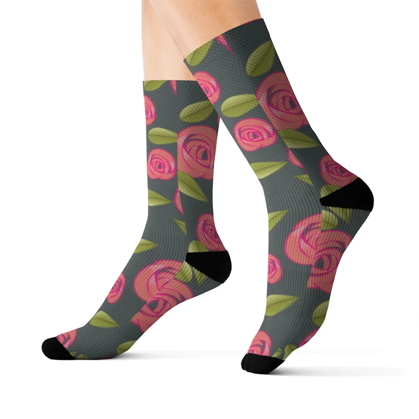 Sublimation Socks - Vibrant Swirl Design for Women - DipaliZ