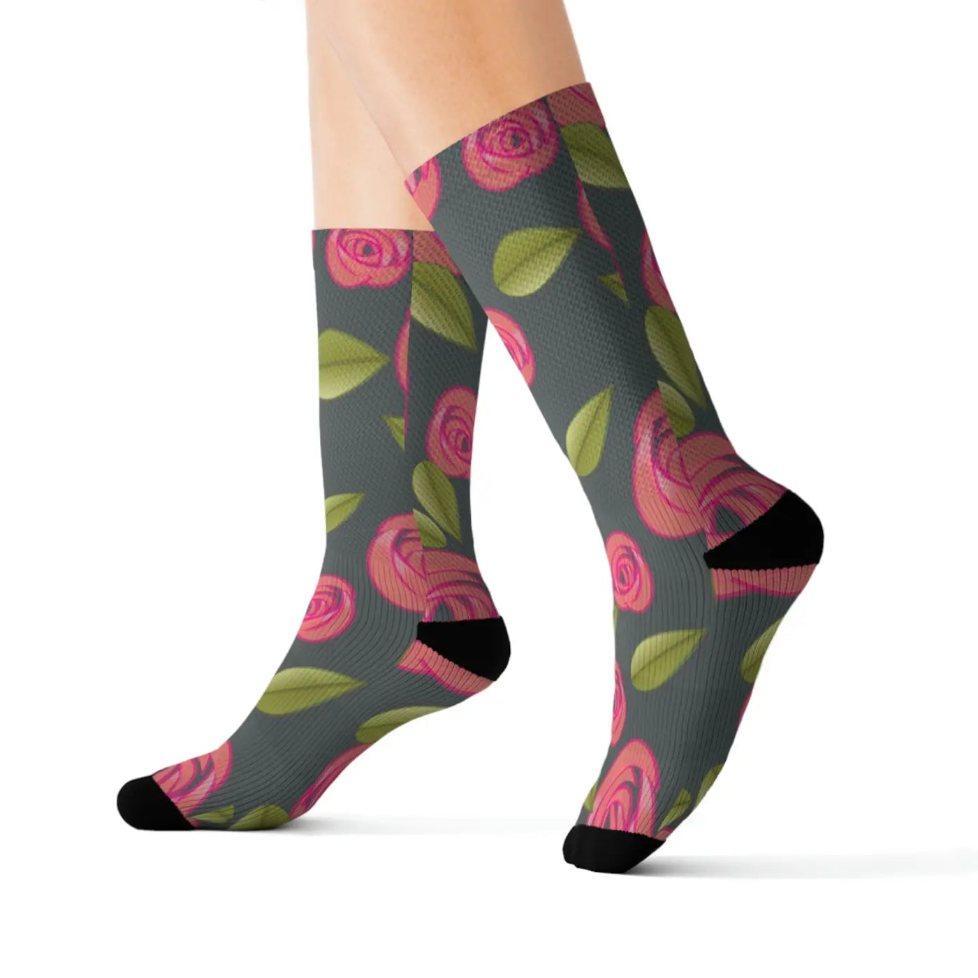 Sublimation Socks - Vibrant Swirl Design for Women - DipaliZ