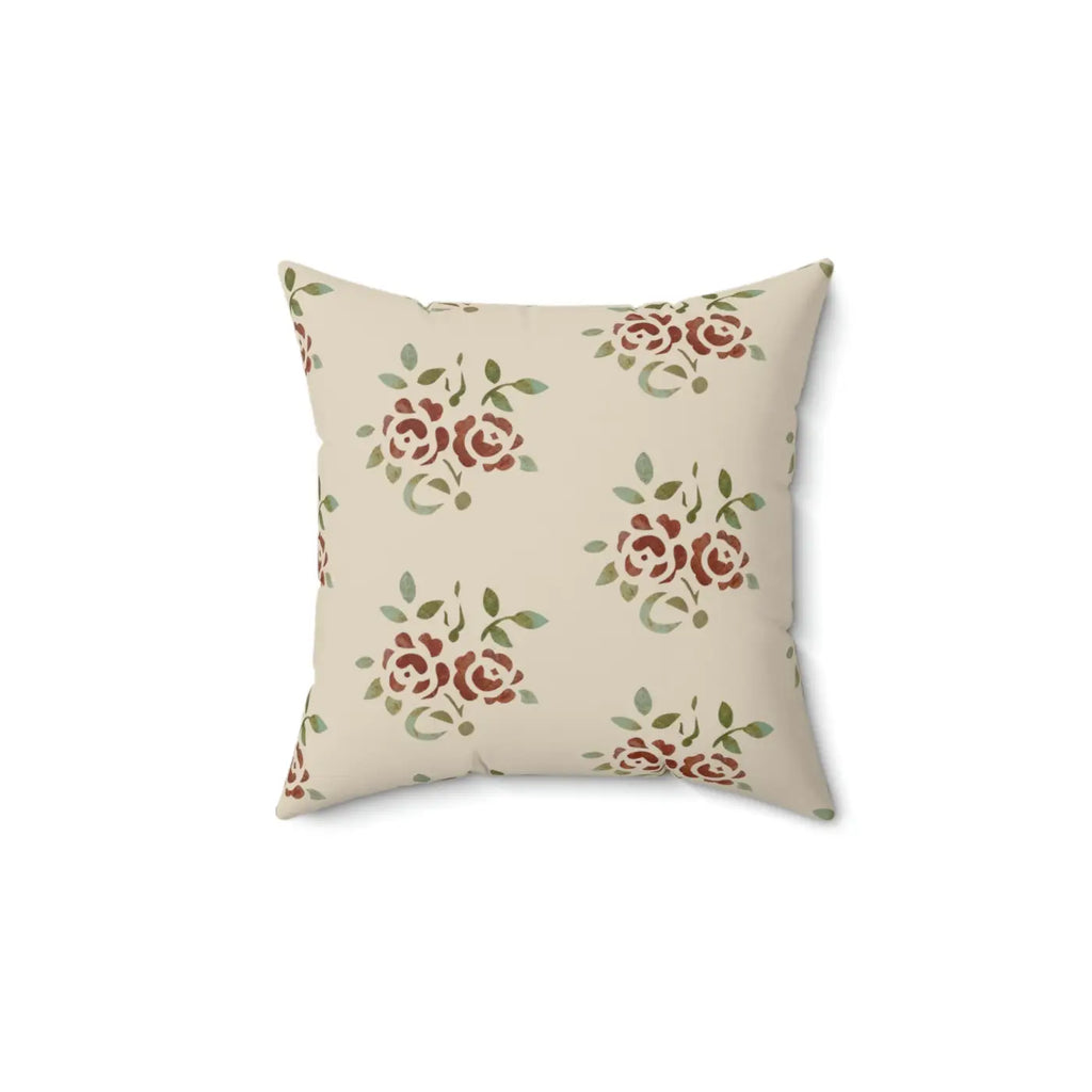 Bold Roses Throw Pillow - Vibrant Polyester Square - DipaliZ