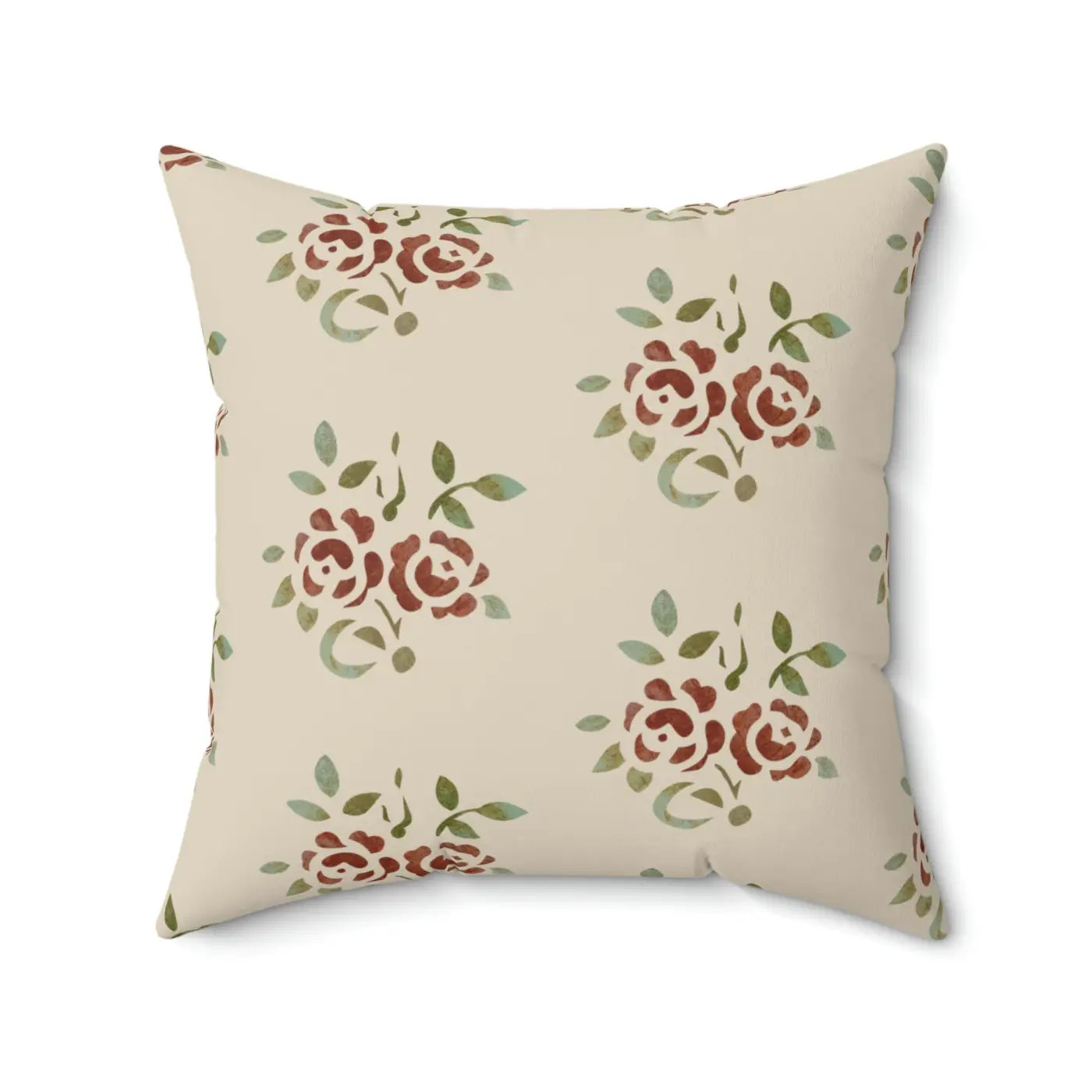 Bold Roses Throw Pillow - Vibrant Polyester Square - DipaliZ