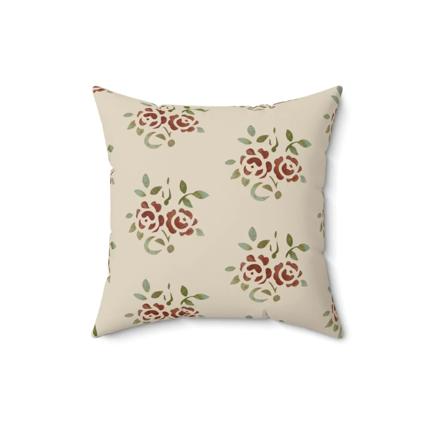 Bold Roses Throw Pillow - Vibrant Polyester Square - DipaliZ