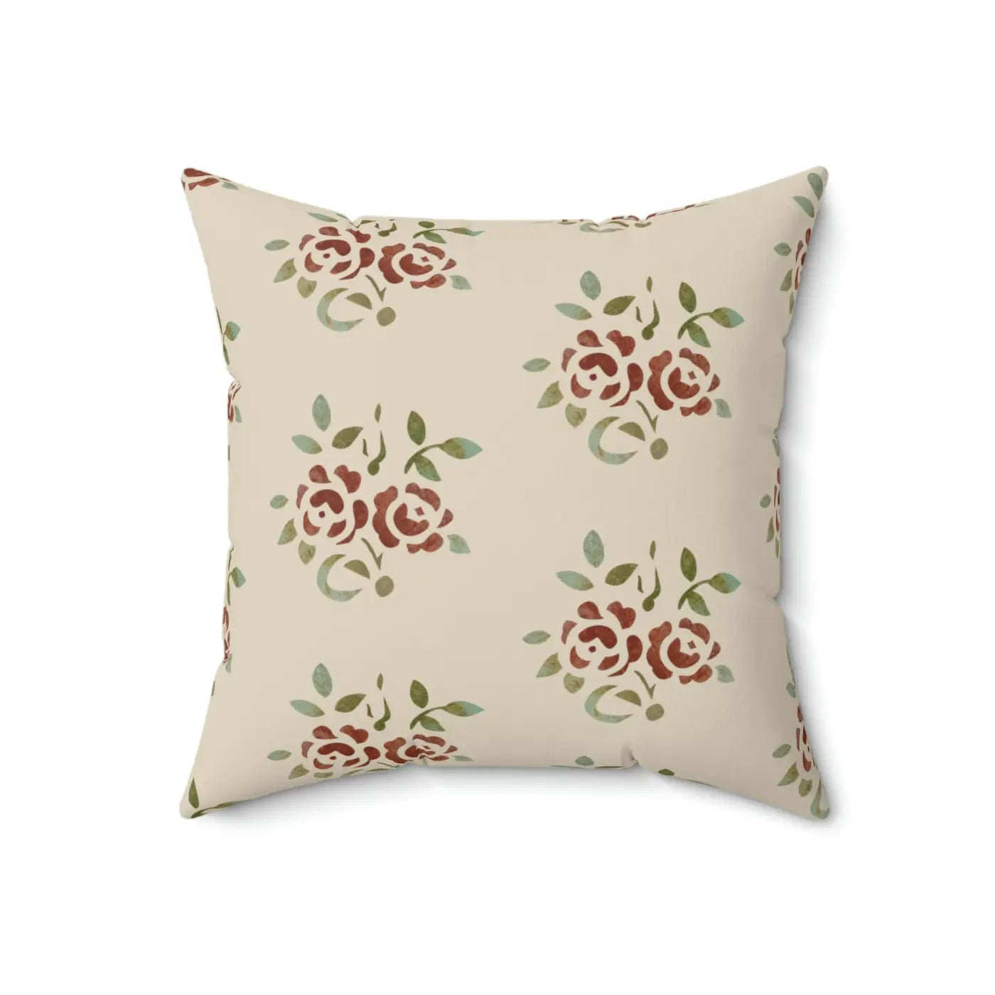 Bold Roses Throw Pillow - Vibrant Polyester Square - DipaliZ