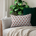 Roses Spun Polyester Lumbar Pillow - Woven Design - DipaliZ