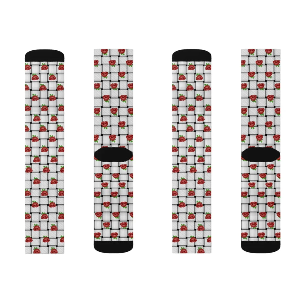 Weaved Pattern Socks - Eco-Friendly Gifts for Her - DipaliZ