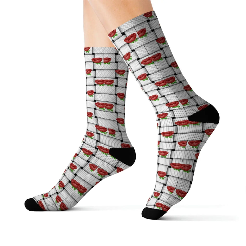 Weaved Pattern Socks - Eco-Friendly Gifts for Her - DipaliZ