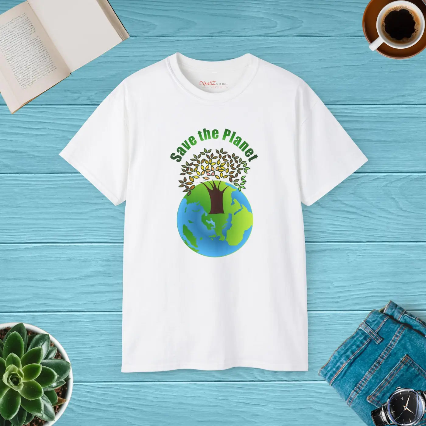 Save The Planet T-Shirt - Eco-Friendly Unisex Tee - DipaliZ