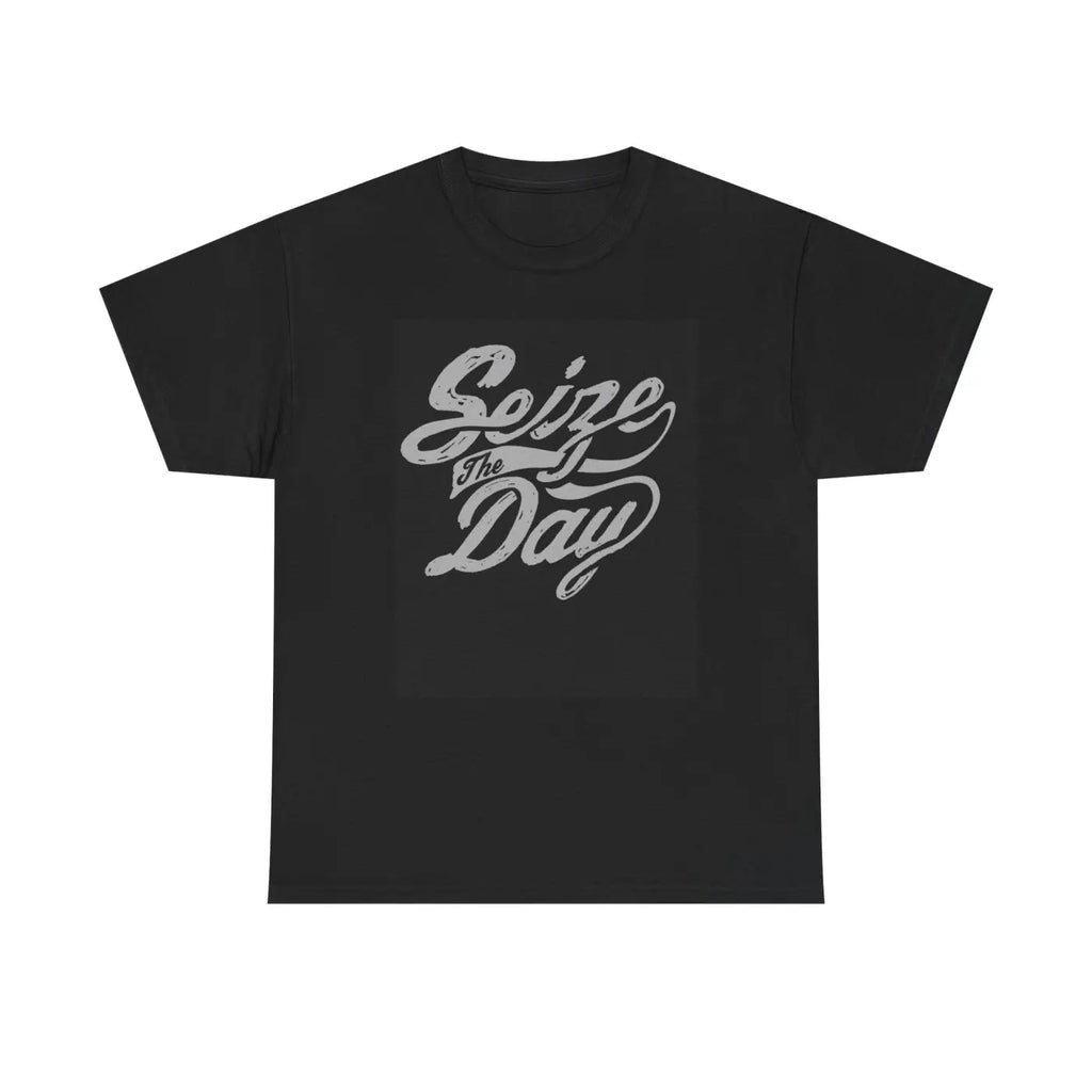 Seize The Day Cotton Tee - Inspirational Unisex Shirt - DipaliZ