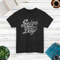 Seize The Day Cotton Tee - Inspirational Unisex Shirt - DipaliZ
