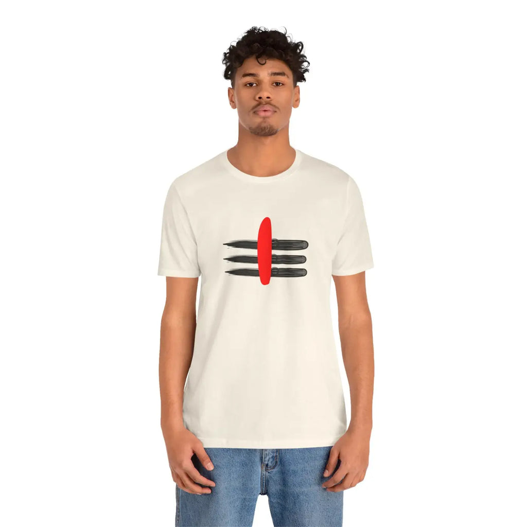 Lord Shiva Short Sleeve Tee - Mahadev Tilak Design - DipaliZ