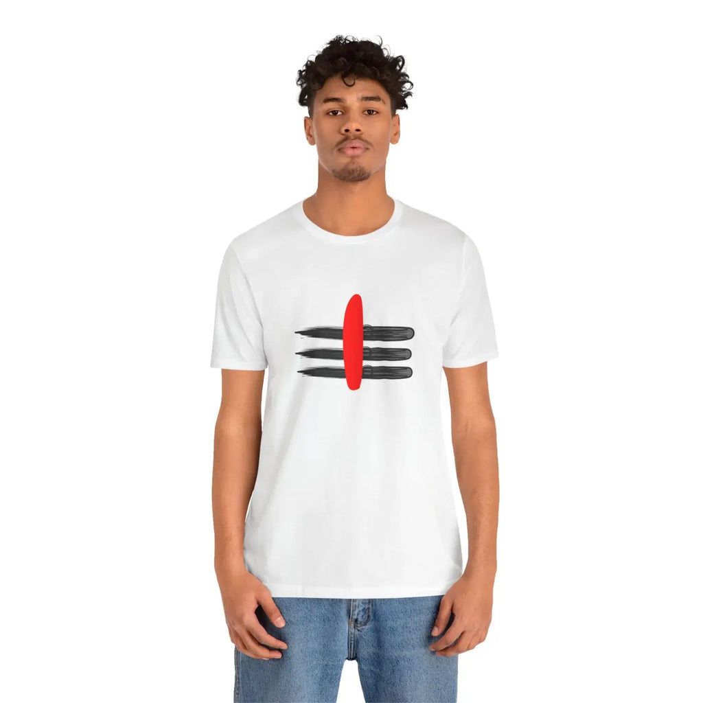 Lord Shiva Short Sleeve Tee - Mahadev Tilak Design - DipaliZ