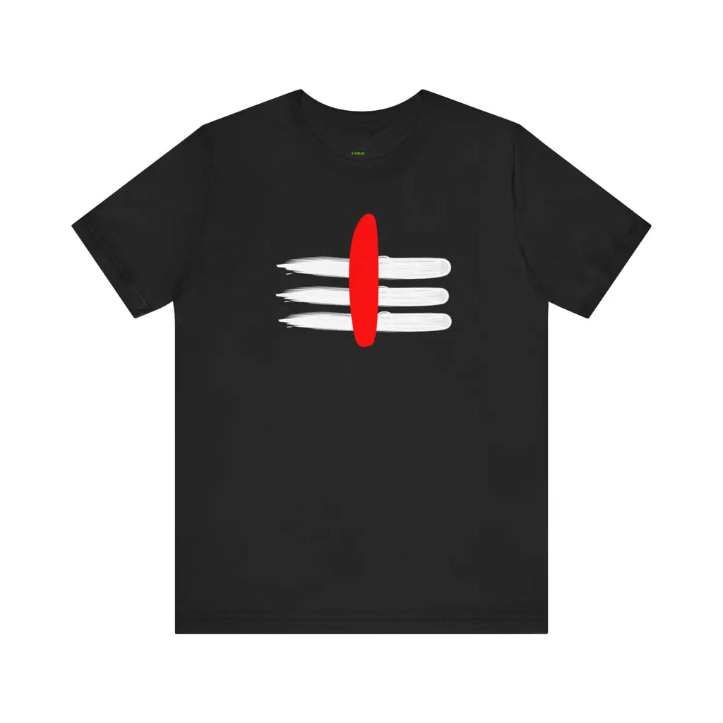 Lord Shiva Short Sleeve Tee - Mahadev Tilak Design - DipaliZ