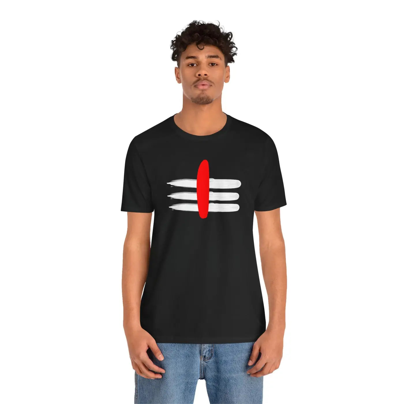 Lord Shiva Short Sleeve Tee - Mahadev Tilak Design - DipaliZ
