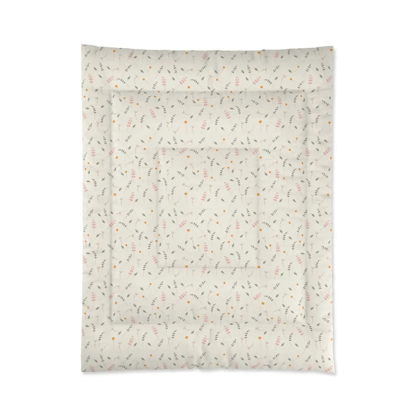 Simple Floral Quilt - Modern Cozy Bedroom Gifts for Her - DipaliZ