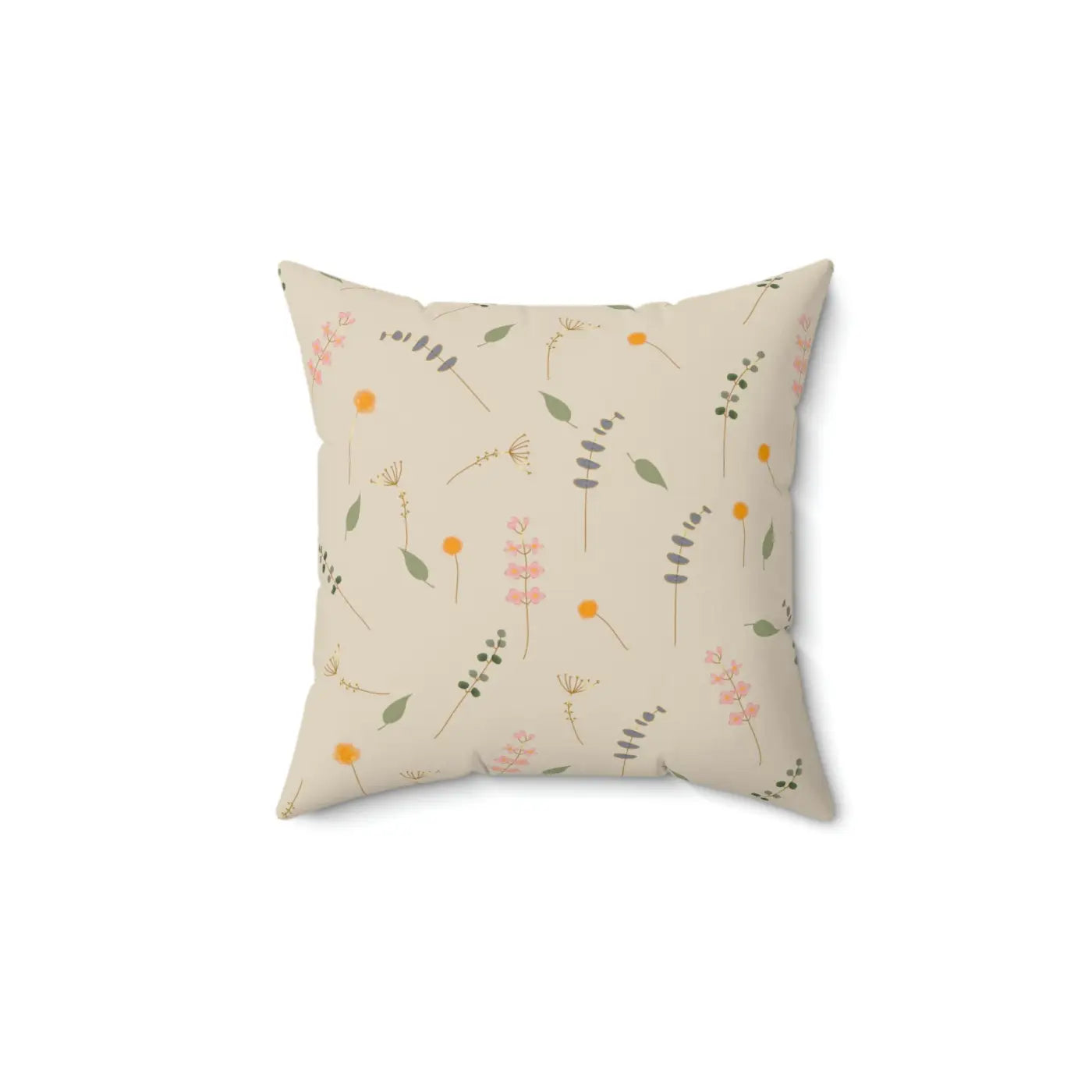 Simple Flowers Polyester Square Pillow - Vibrant Home Decor - DipaliZ