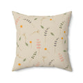 Simple Flowers Polyester Square Pillow - Vibrant Home Decor - DipaliZ